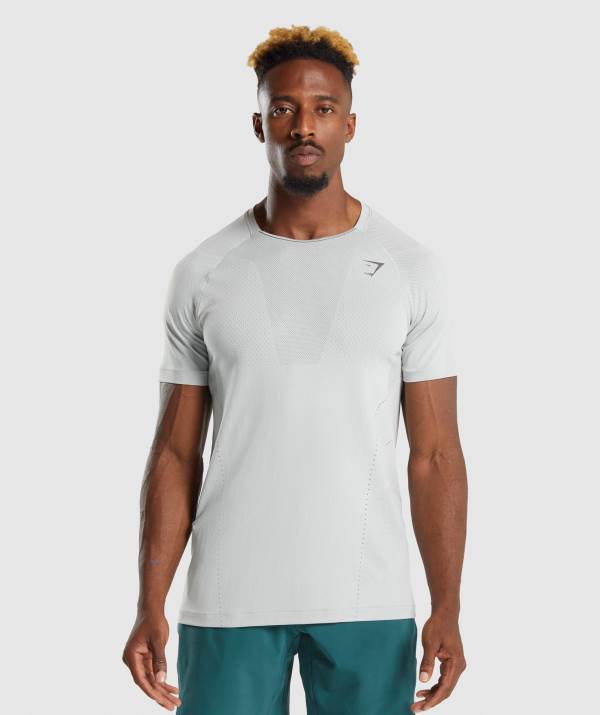 Panske Tricka Gymshark Apex Perform Svetlo Siva Siva | KW9138704